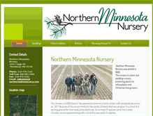 Tablet Screenshot of northernminnnursery.com